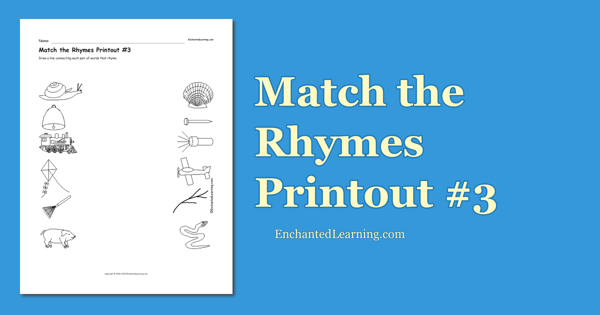 match-the-rhymes-printout-3-enchanted-learning