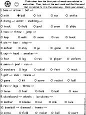 Search result: 'Sports Verbal Analogies'