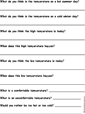 Temperature questions