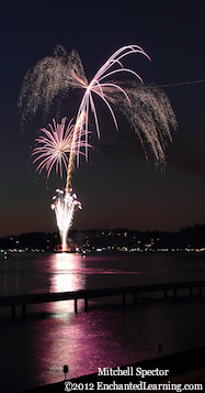 Fountain in Fireworks