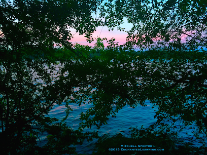 Lake and Pink Sky