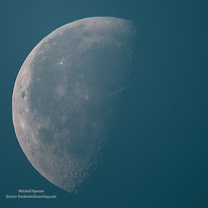 Waning Gibbous Moon in the Morning Light