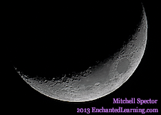 Waxing Crescent Moon, 23% Illuminated