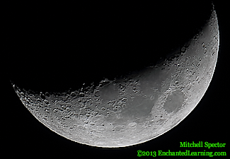 Waxing Crescent Moon, 33% Illuminated
