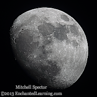 Waxing Gibbous Moon, 83.5% illuminated