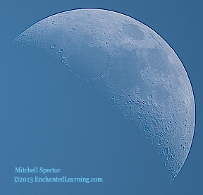 Waxing Crescent Moon, 38.4% Illuminated