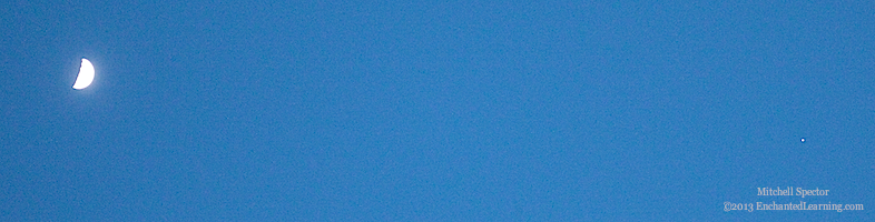 Jupiter in a Blue Sky