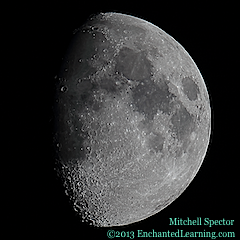 Waxing Gibbous Moon, Almost 3/4 Illuminated