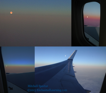 Supermoon Montage from the Air