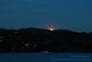 The First Glimpse of the Rising Moon