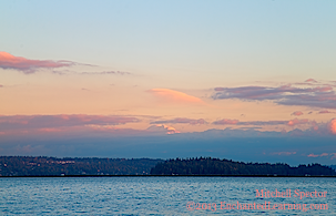 Mt. Rainier Peeks through the Clouds