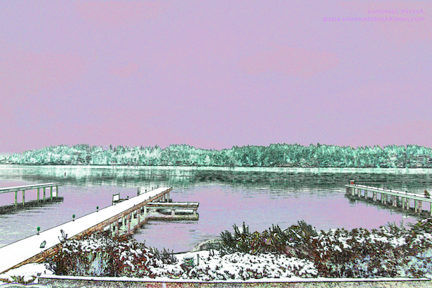 Snow at Lake Washington