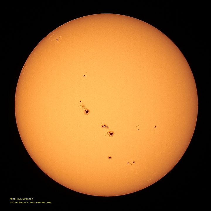 Many Sunspots Today