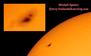 The Sun with One Large Sunspot