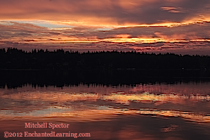 Sunrise Reflected in Lake Washington, 5 of 6