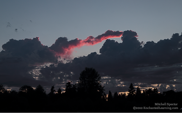 Glistening Cloud at Sunset