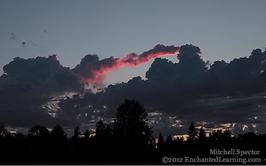 Glistening Cloud at Sunset