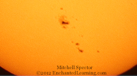 Sunspots - Close-up View, July 13, 2012
