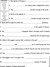 Search result: 'Europe Quiz Worksheet'