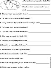 Geography Quiz Worksheet Enchantedlearning Com