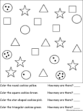 Search result: 'Sorting: Color and count the cookies Worksheet #1 Printout'
