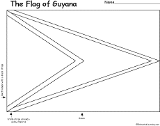 Flag of Guyana Printout EnchantedLearningcom