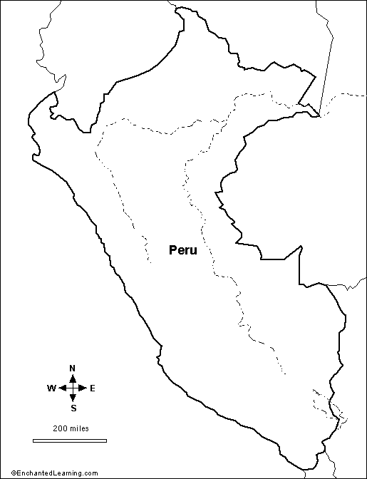 Search result: 'Outline Map Research Activity #1 - Peru'