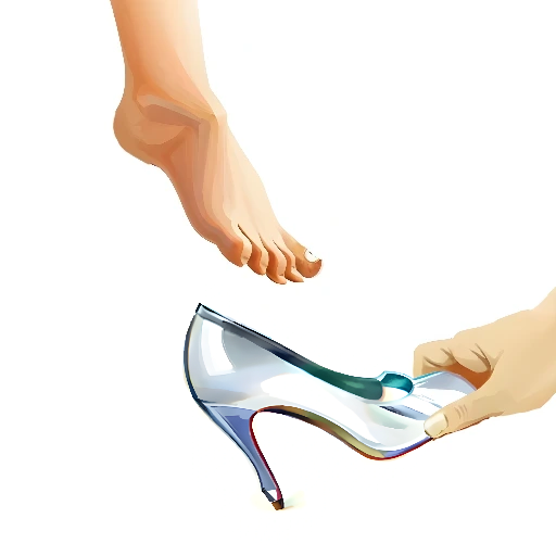 Cinderella Tries On the Glass Slipper