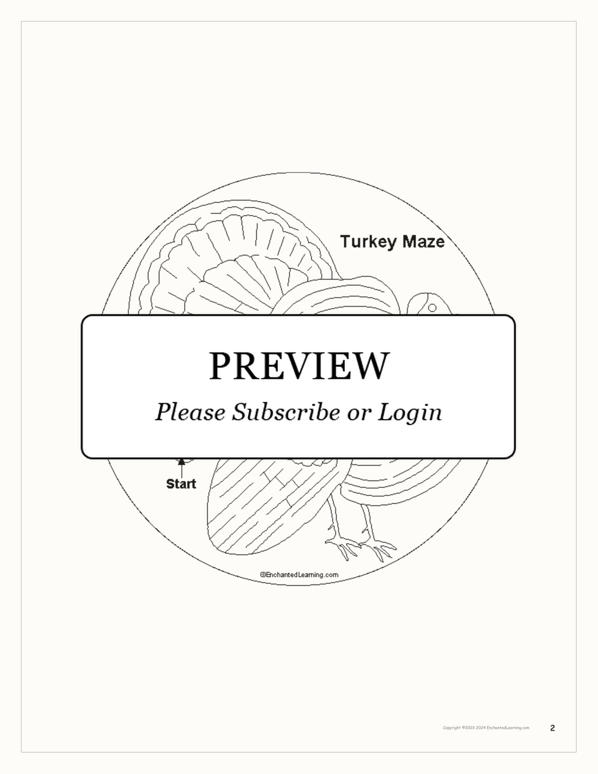 Turkey Shape Book Printouts interactive printout page 2