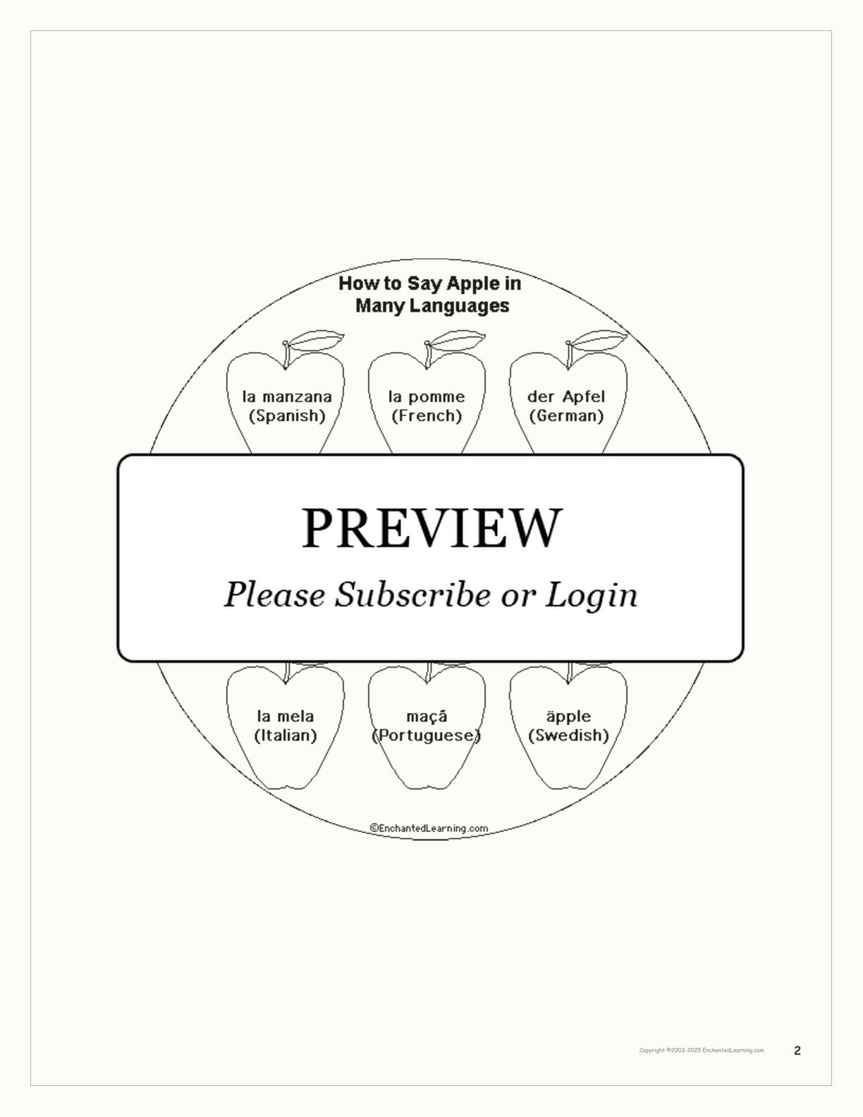 Apple Shape Book Printouts interactive printout page 2