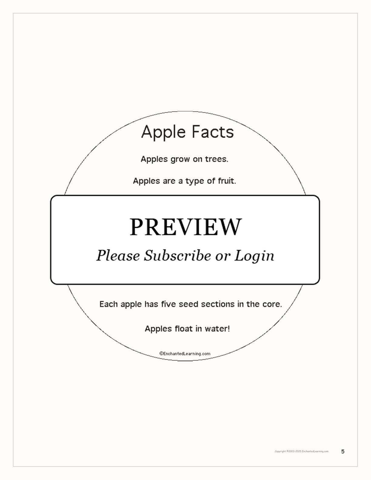 Apple Shape Book Printouts interactive printout page 5