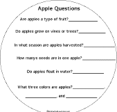 Search result: 'Apple Shape Book: Apple Questions'