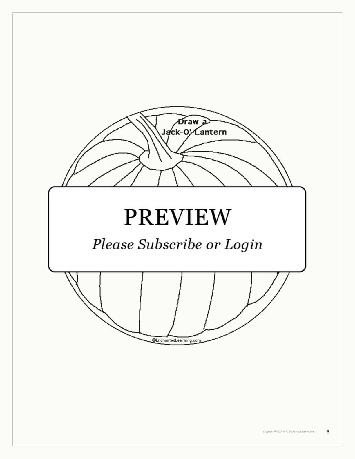 Pumpkin Shape Book to Print interactive printout page 3