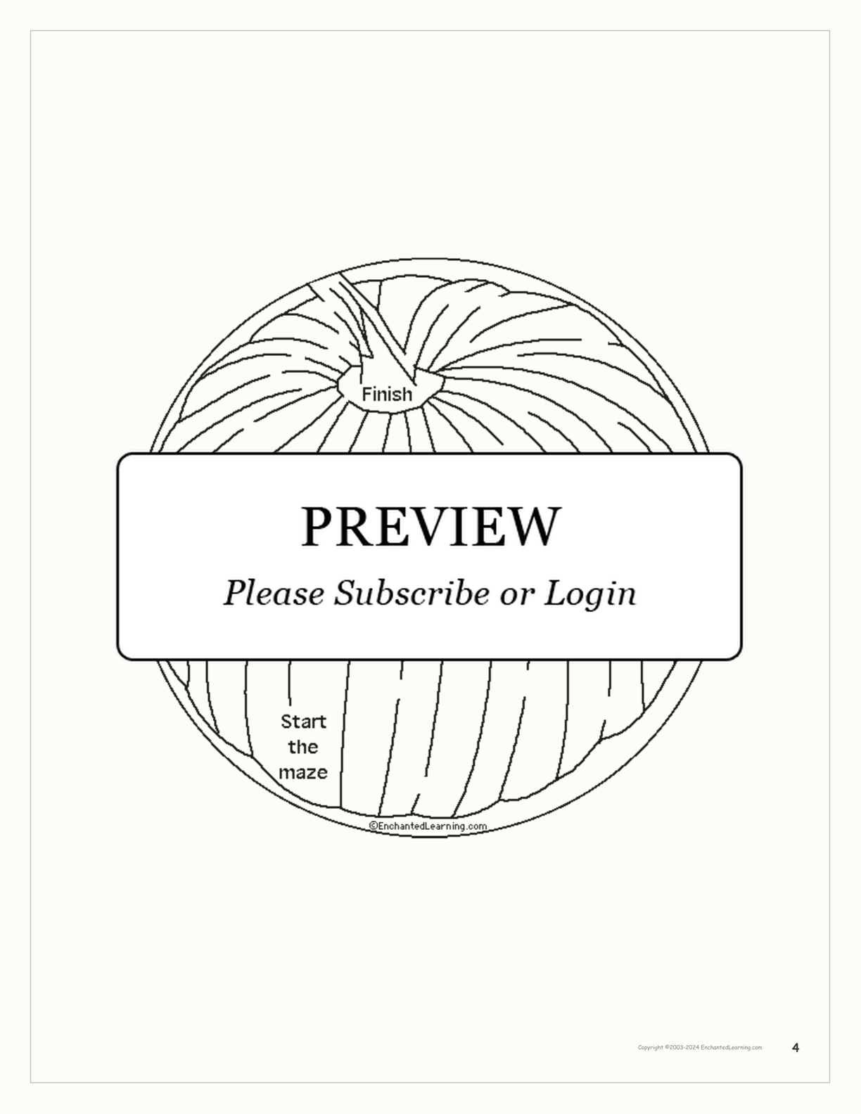Pumpkin Shape Book to Print interactive printout page 4