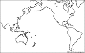 outline map of the Ring of Fire