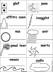 Unscramble Hurricane Words