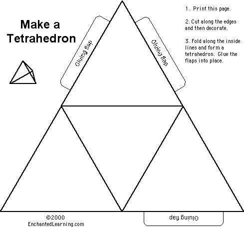 tetrahedron template printable