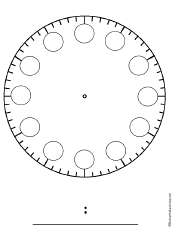 blank clock printable worksheets enchantedlearning com