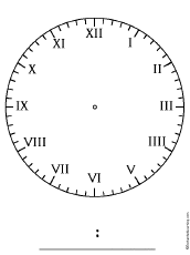 Search result: 'Blank Clock - Roman Numerals'