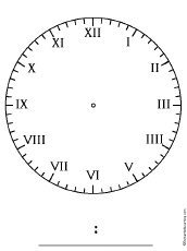 blank clock printable worksheets enchantedlearning com