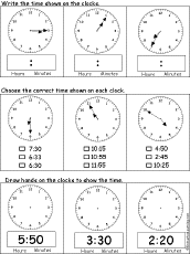 Search result: 'Telling Time Activities #3'