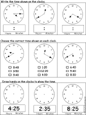 Search result: 'Telling Time Activities #5'