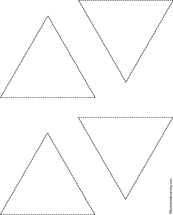 Triangles Tracing/Cutting Template