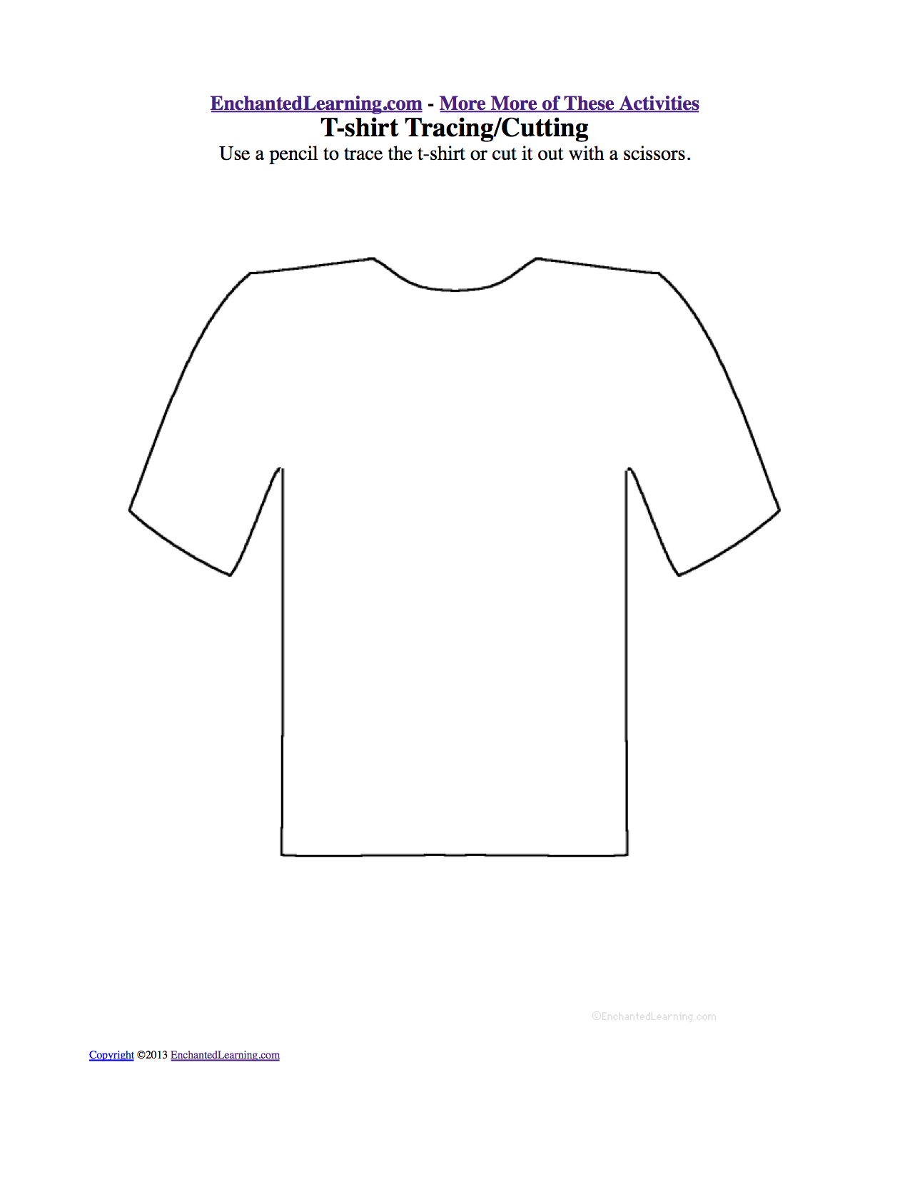 Download Clothes: Drawing and Coloring Worksheets - EnchantedLearning.com