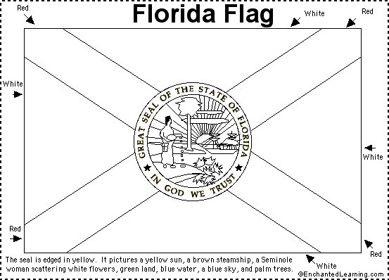 fl state flower coloring pages