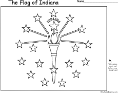 Search result: 'Flag of Indiana Printout'