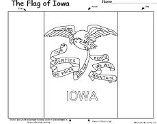 Search result: 'Flag of Iowa Printout'