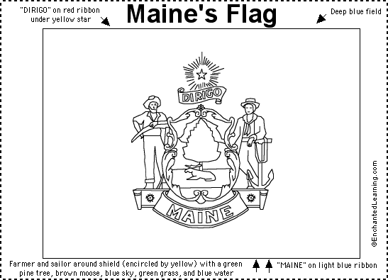Search result: 'Maine Flag Printout'