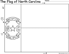 Search result: 'Flag of North Carolina Printout'