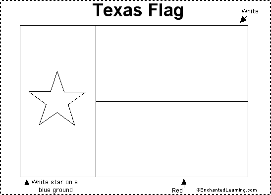 texas symbols coloring pages